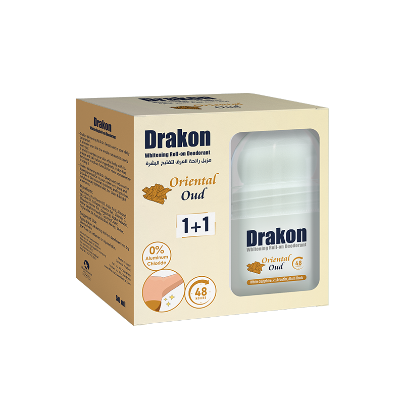 Drakon Whitening Oriental Oud Deodorant Roll On For Women 2X50ml (Offer Pack)
