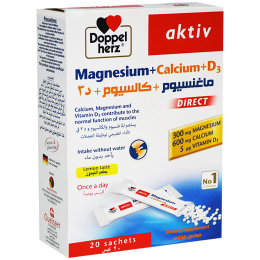 Magnesium Direct Doppel Herz 20 Sachet