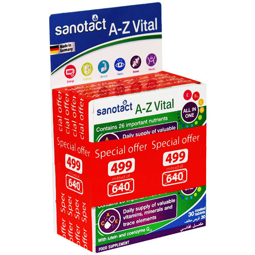 Sanotact A-Z Vital 2X30 Tablets (Offer Pack)