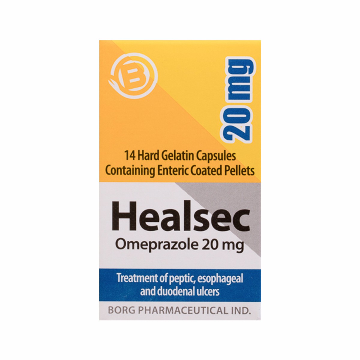 Healsec 20mg 14 Capsules