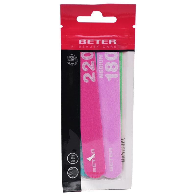 Beter Fibreglass Nail Files 4 Pieces/05106