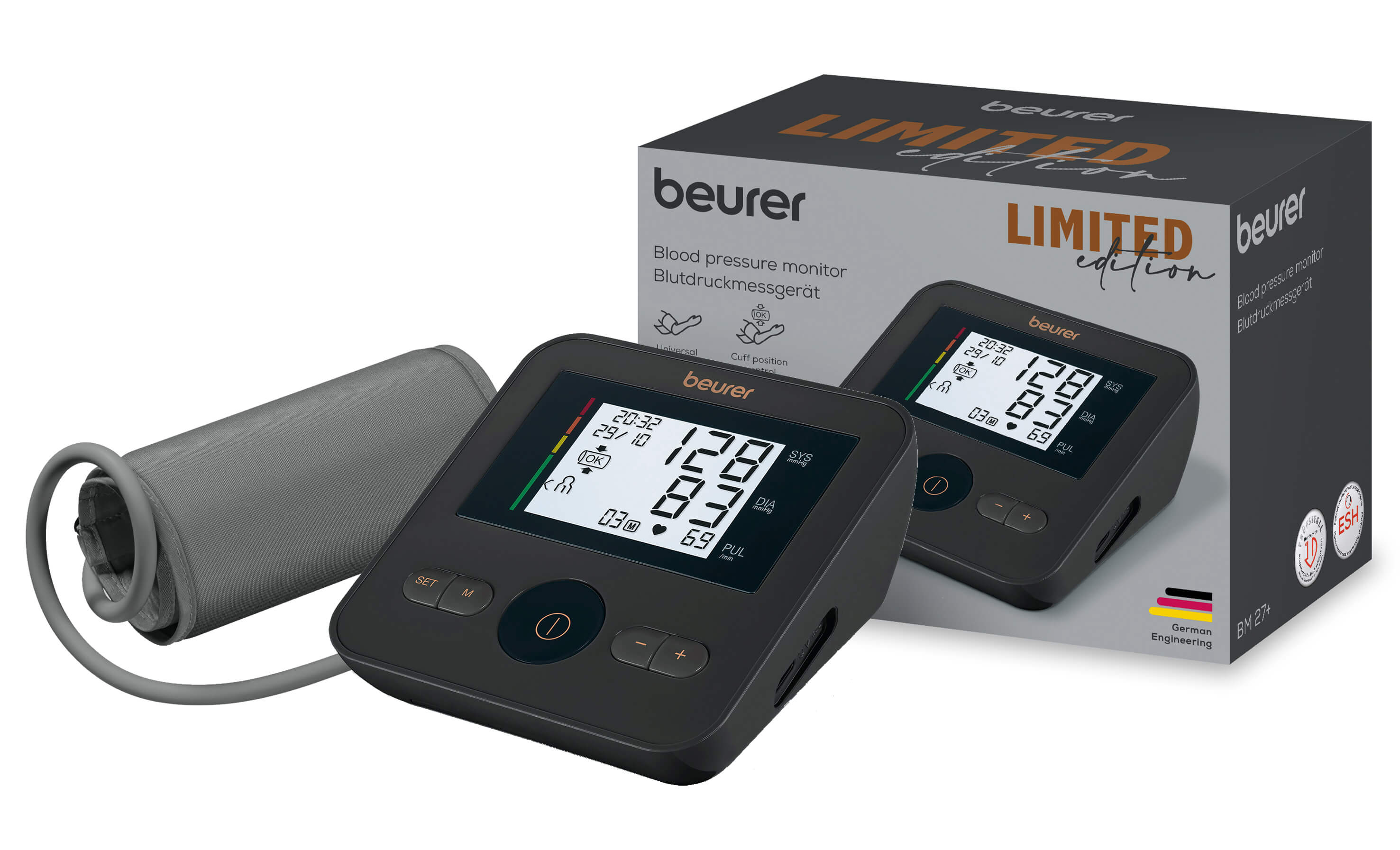 Beurer Arm Blood Pressure Monitor With Cuff (Limited)Bm27