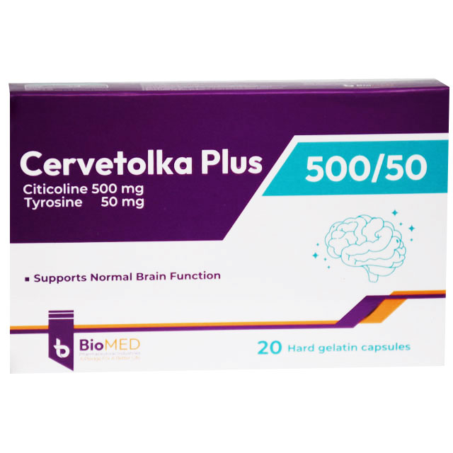 Cervetolka Plus 500/50mg 20 Hard Gelatin Capsules