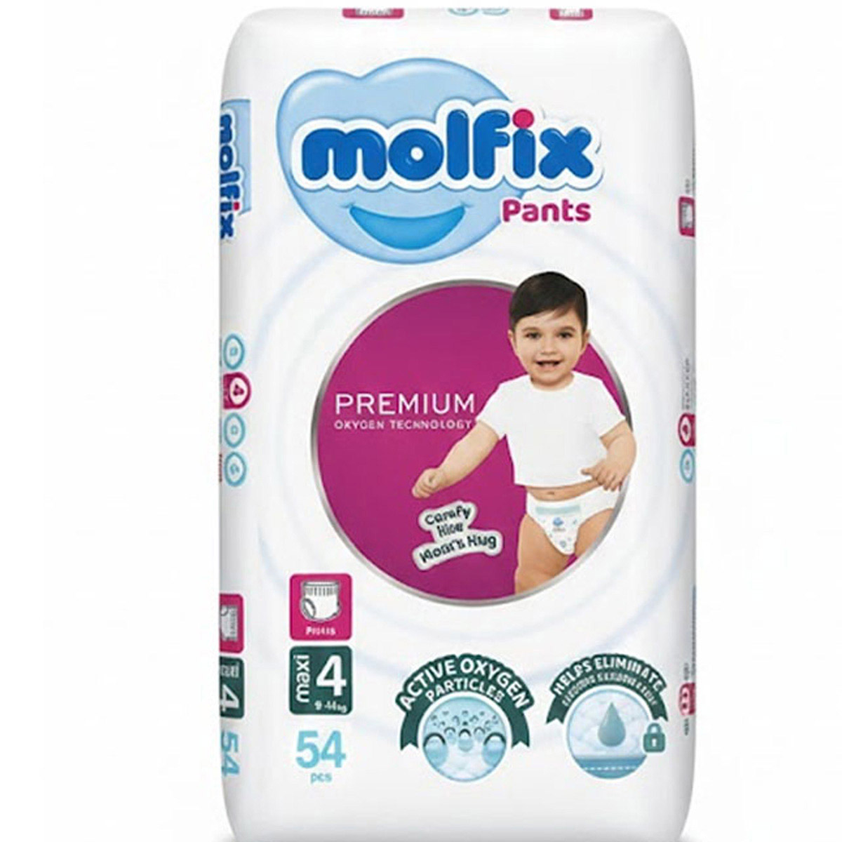 Molfix Premium Pants (4) Maxi 9&ndash;14kg 54 Pieces