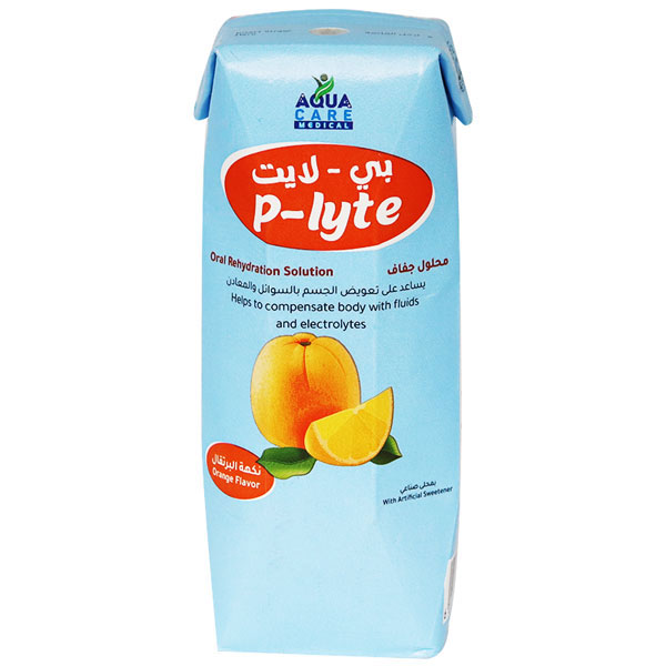 P Lyte 240ml Oral Rehydration Solution Orange Flavor