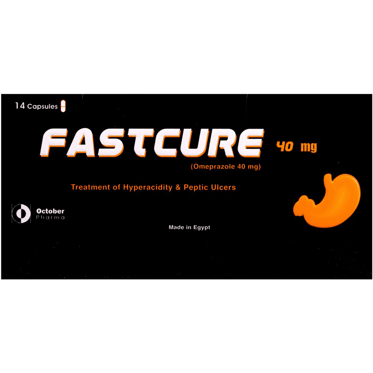 Fastcure 40mg 14 Capsules