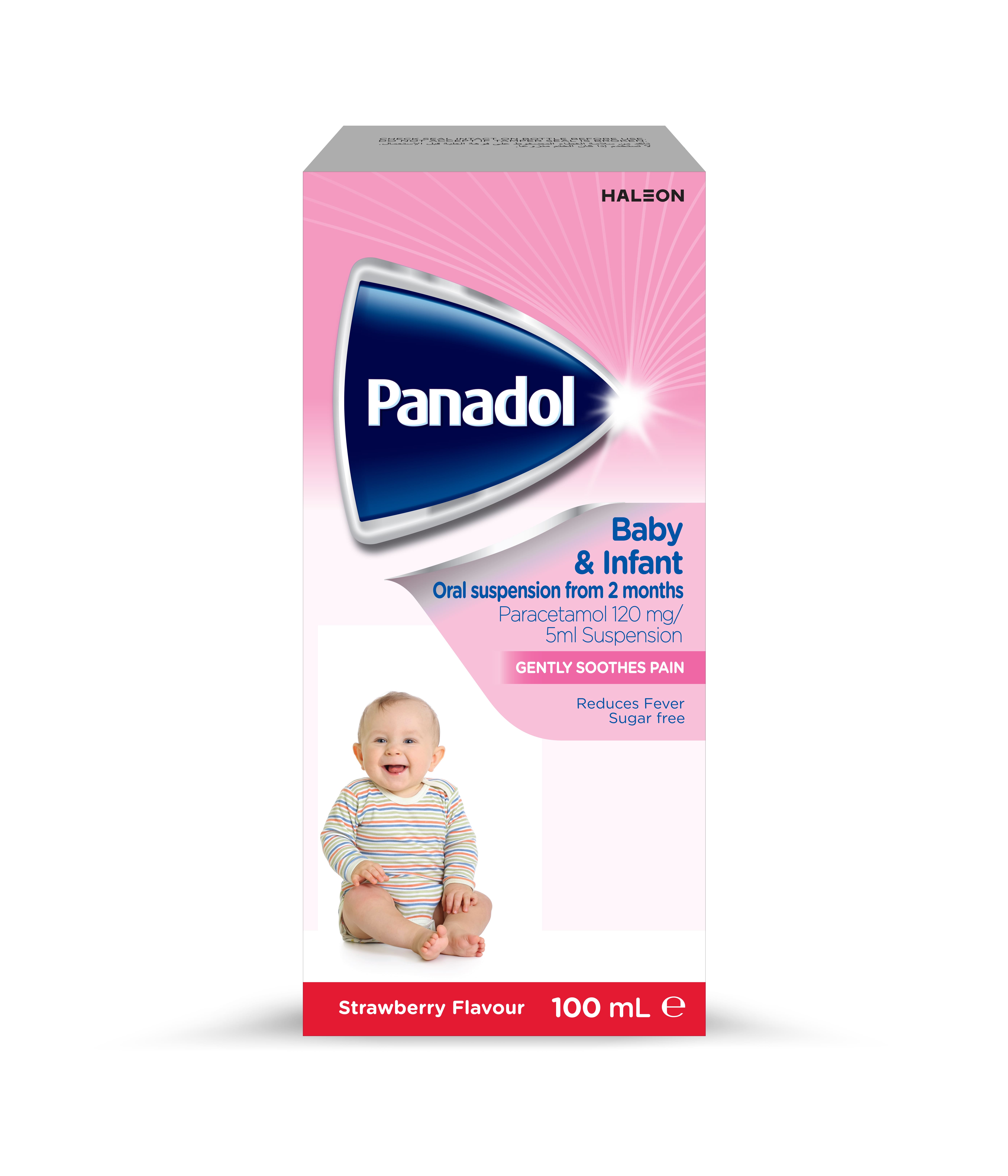 Panadol Baby and Infant Oral Suspension (120 mg/5ml) 100 ml image number 0