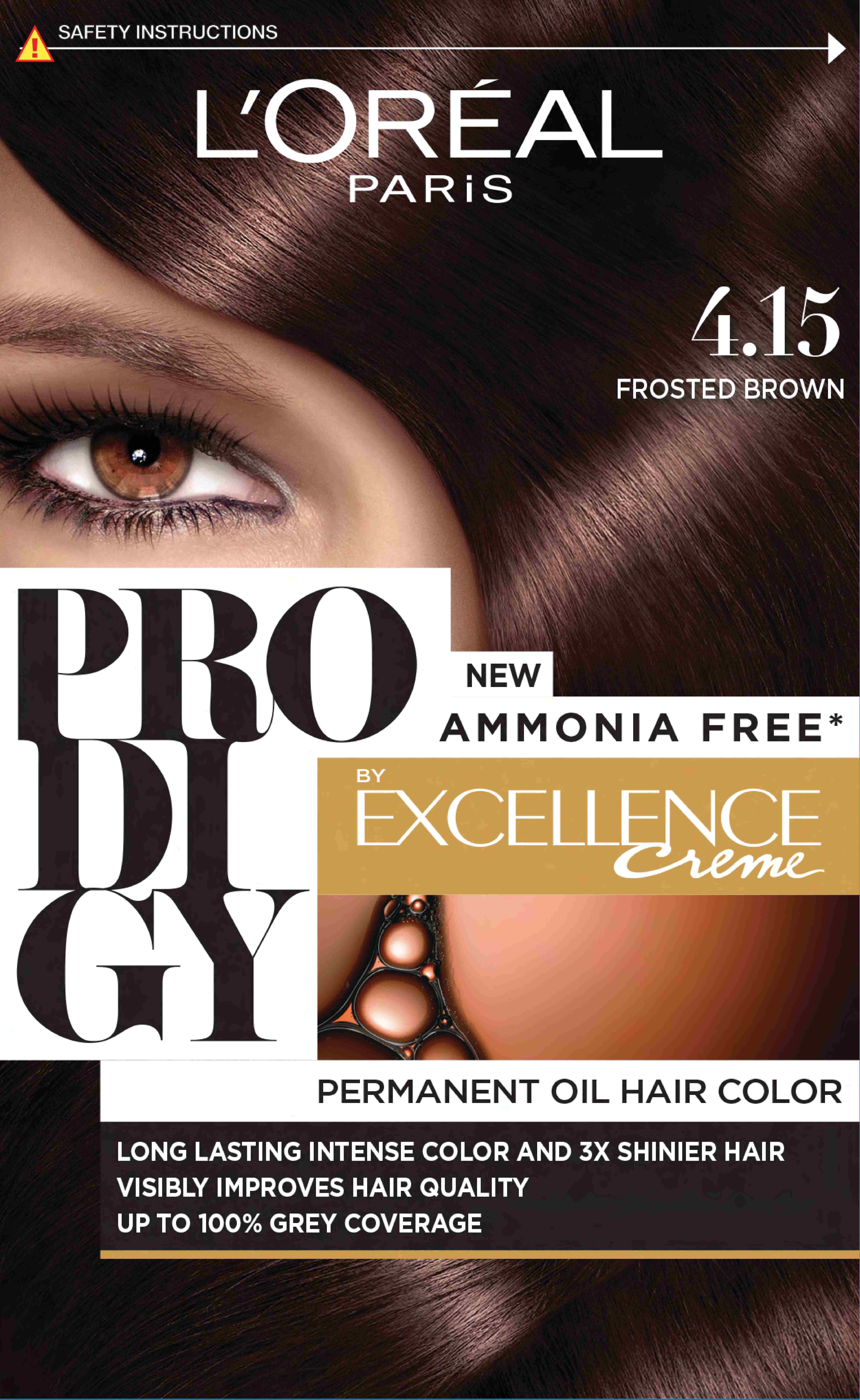 Loreal Prodigy Hair Color/4.15 Frosted Brown