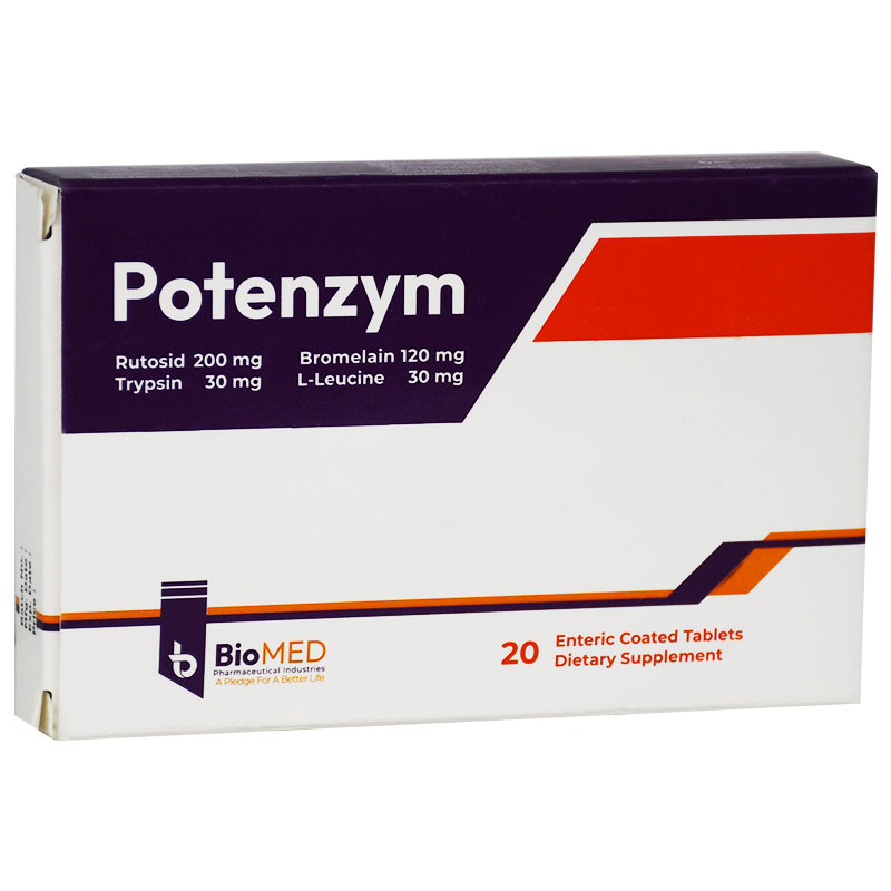 Potenzym (200mg+30mg)20/Enenteric Coated Tablets