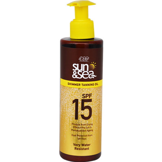 Eva Sun and Sea Shimmer Tanning Oil Spf(15) 200ml