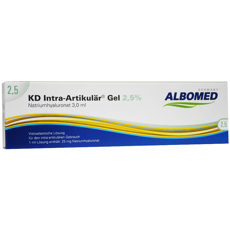 Albomed Kd (Intra Articular)2.5% Gel 1 Prefilled Syring (Refregirated)