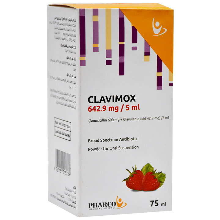 Clavimox 642.9mg/5ml Suspension 75ml