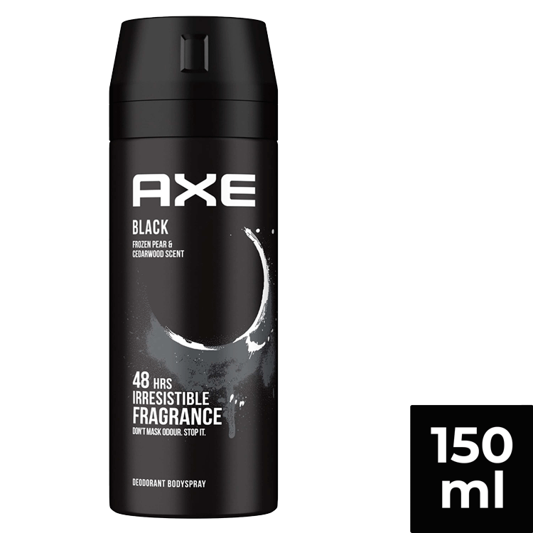 Axe Black 48 Hours Irresistible Deodorant Spray For Men 150ml