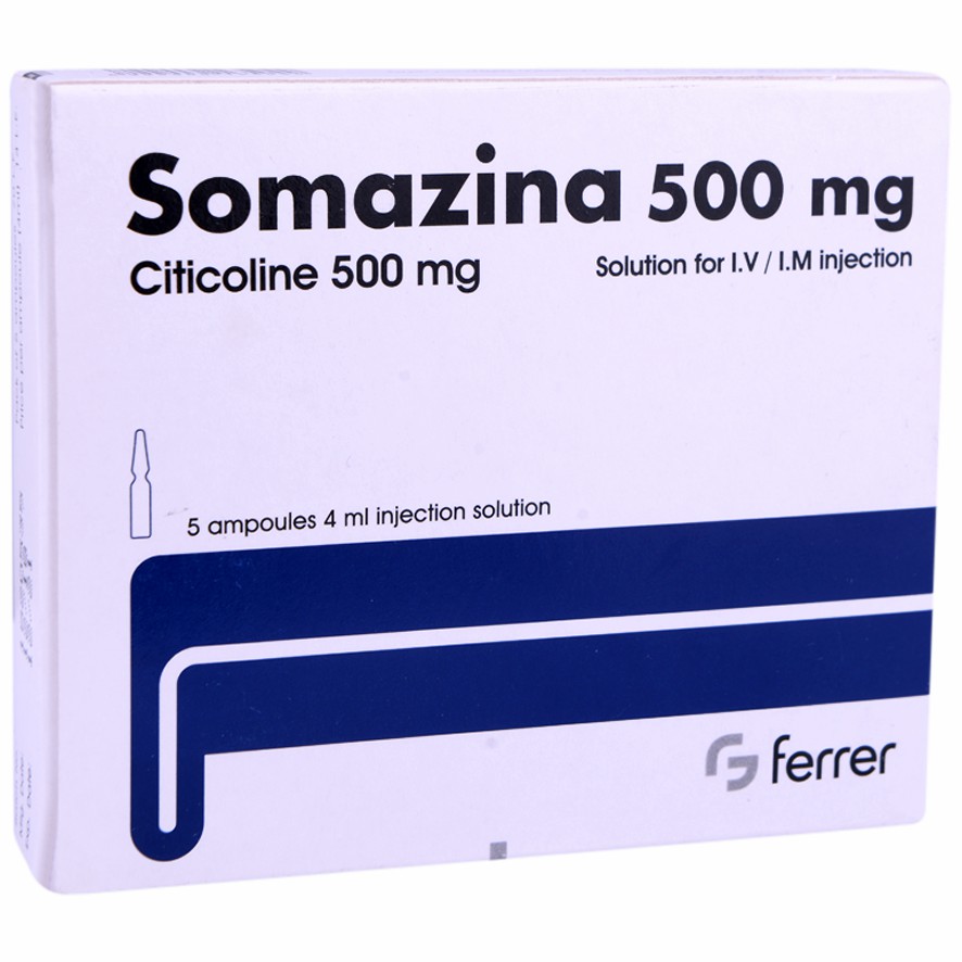 Somazina 500mg/4ml 5 Ampoules