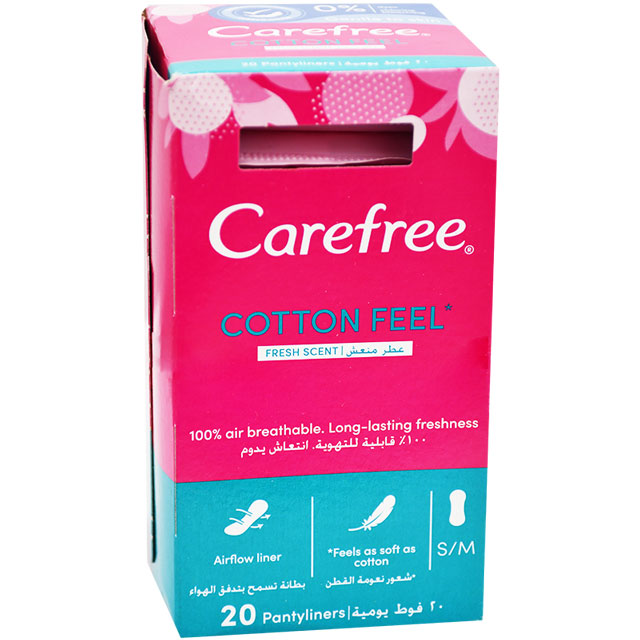 Carefree Cotton Extract Pad 20pcs