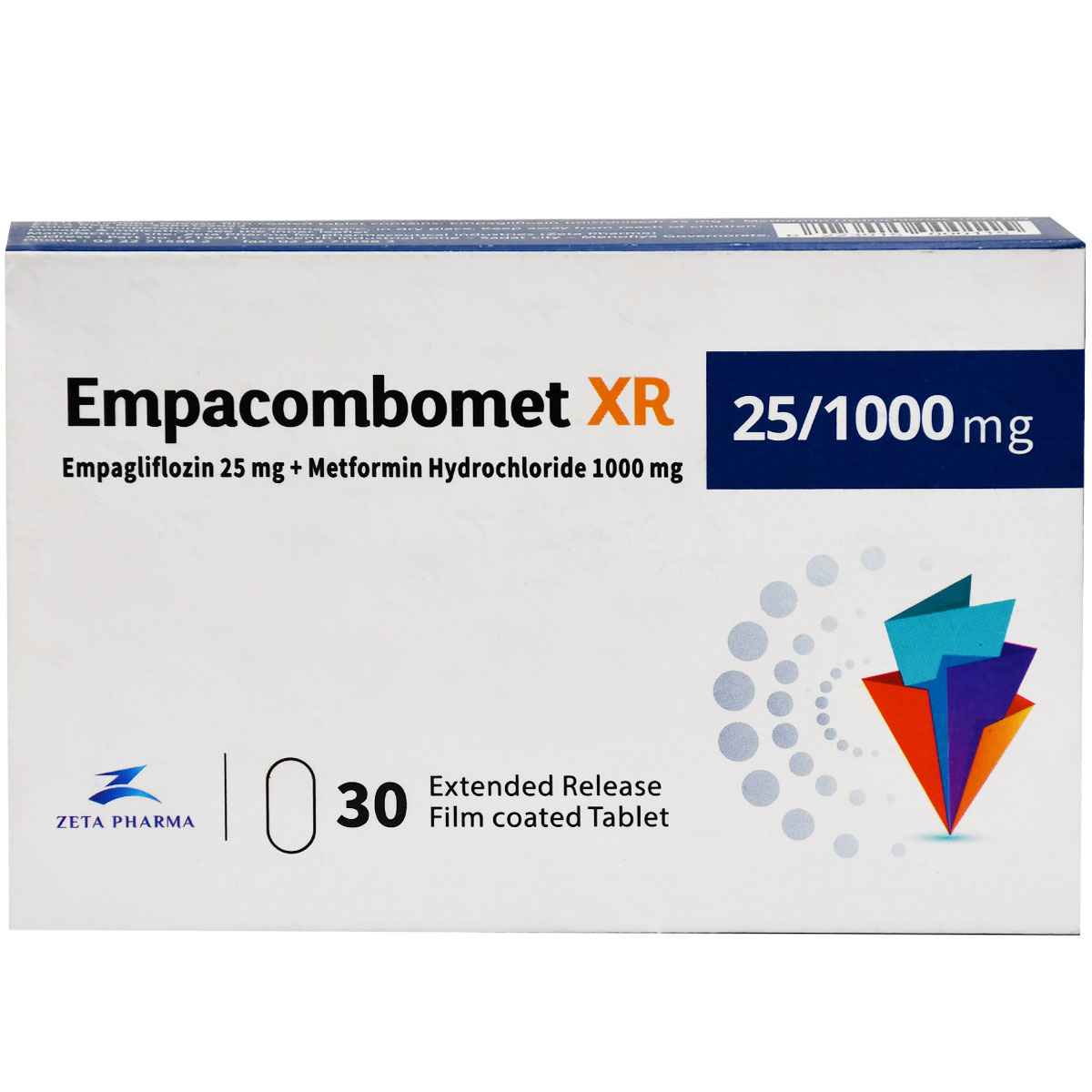 Empacombomet XR 25/1000mg 30 Tablets