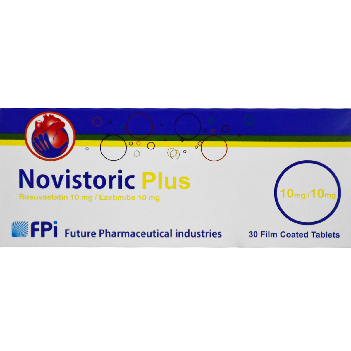 Novistoric Plus 10 mg/10 mg 30 Film Coated Tablets