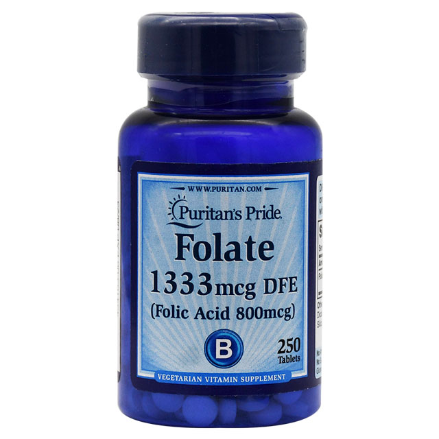 Puritan's Pride Folate 1333&micro; 250 Tablet