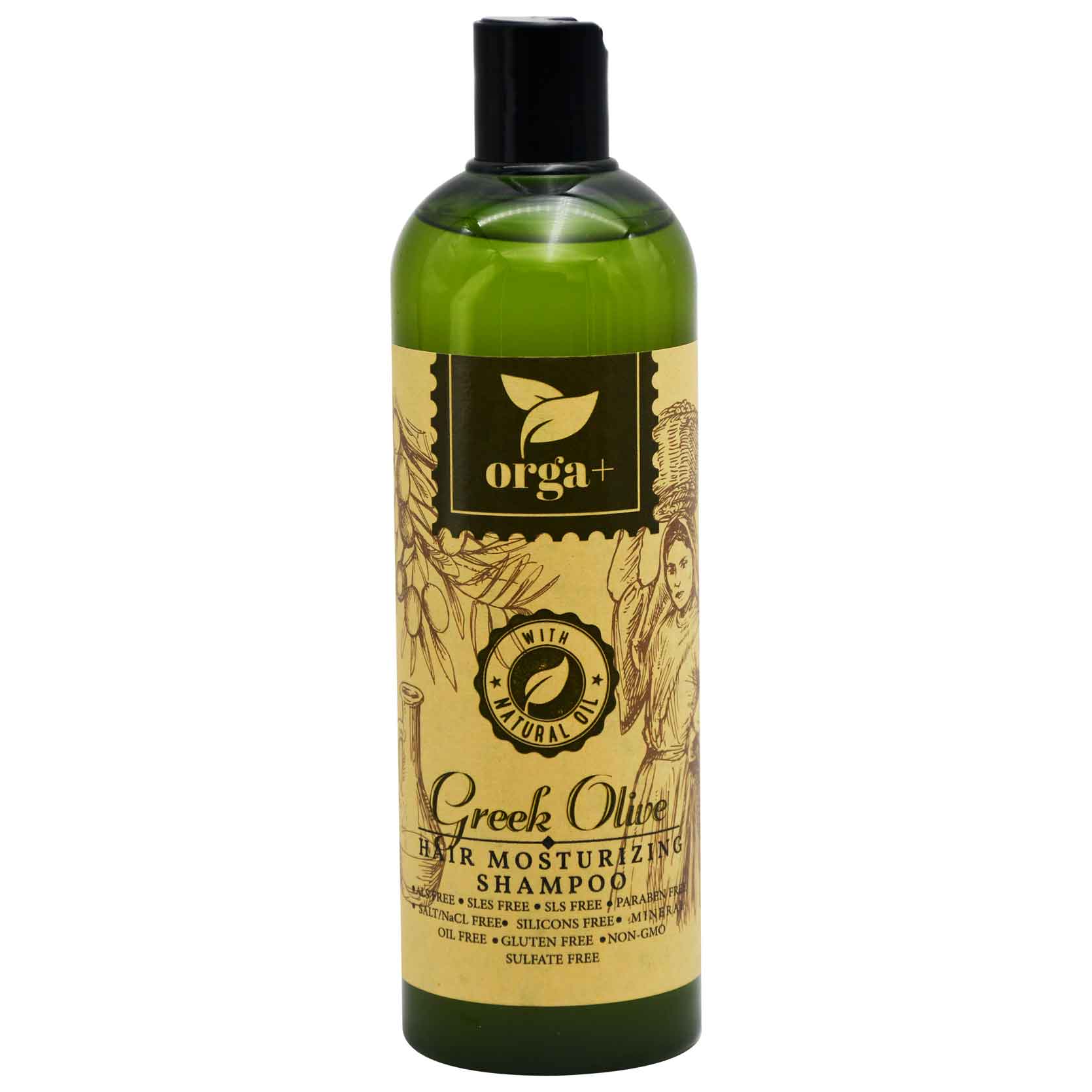 Orga+ Greek Olive Hair Moisturizing Shampoo 500ml