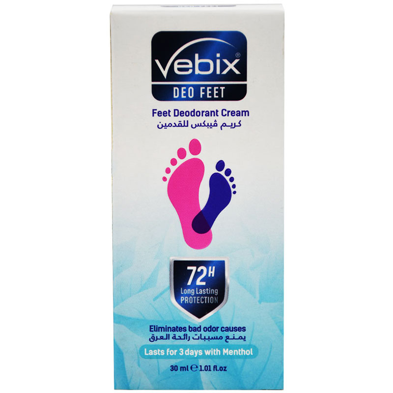 Vebix Deo Feet 72 Hours Deodorant Cream 30ml