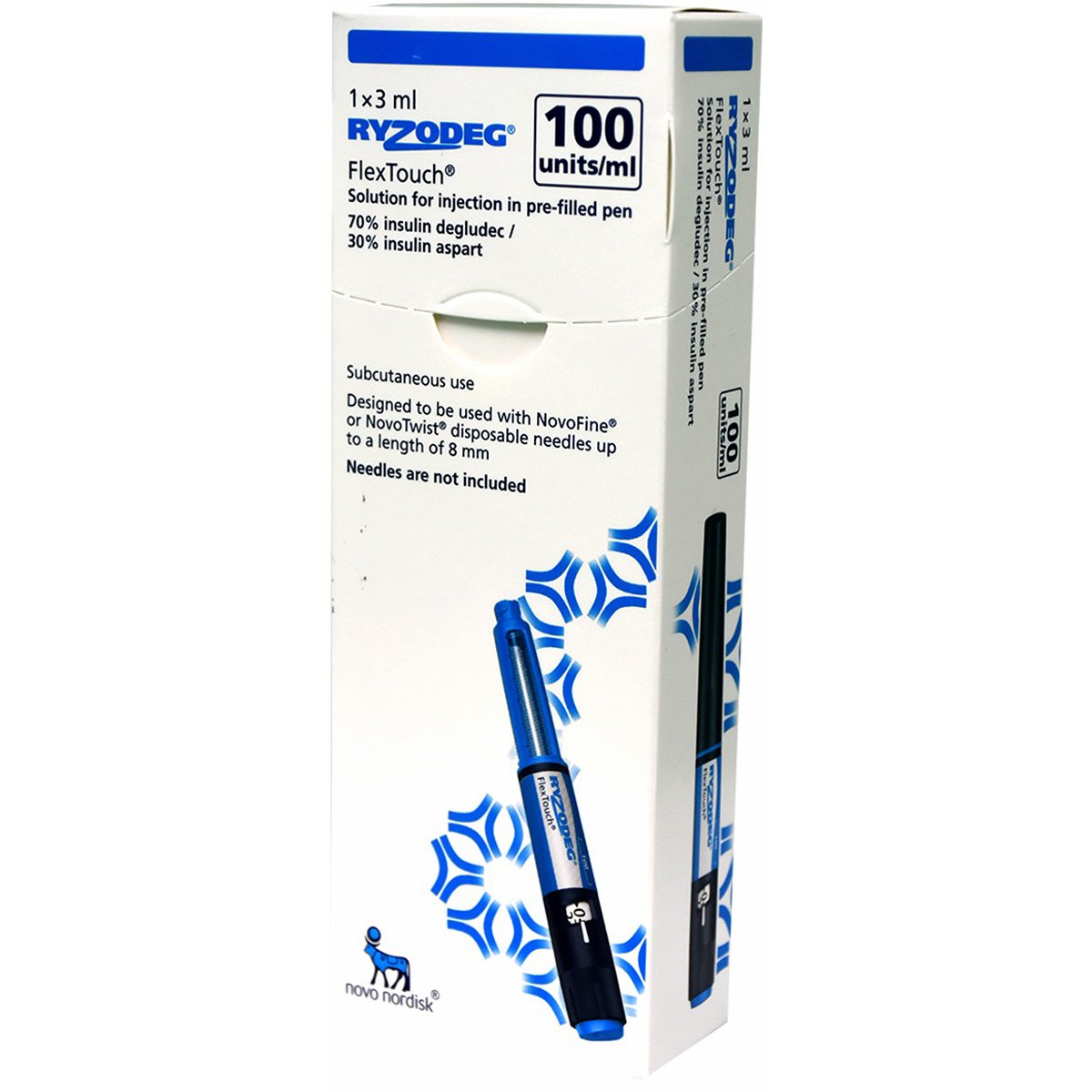 Ryzodeg 100U/ml 3ml Flextouch Prefilled Pen (Refrigerated)