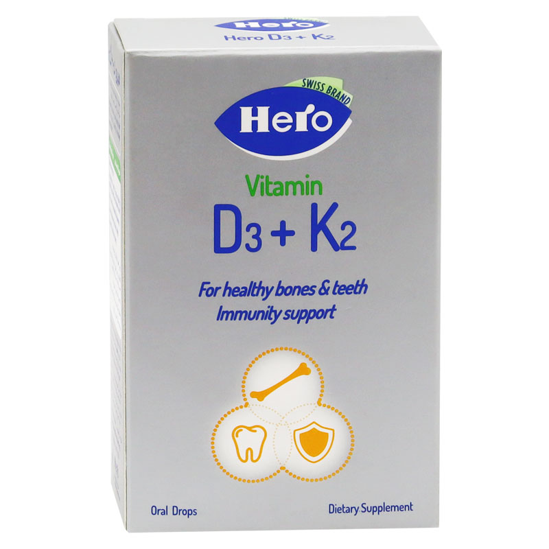 Hero Vitamin D3 + K2 Oral Drops 10ml