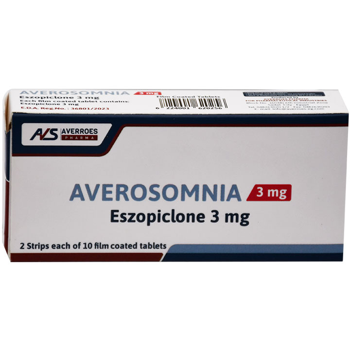 Averosomnia 3mg 20 Film Coated Tablets