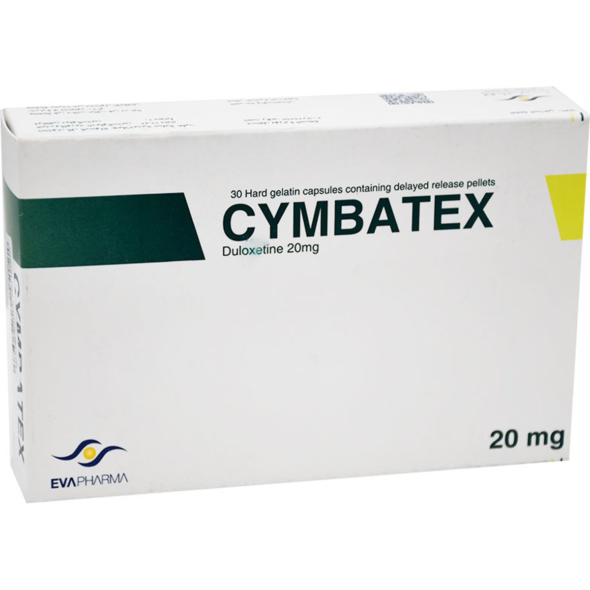 Cymbatex 20mg Delayed Release 30 Hard Gel Capsules
