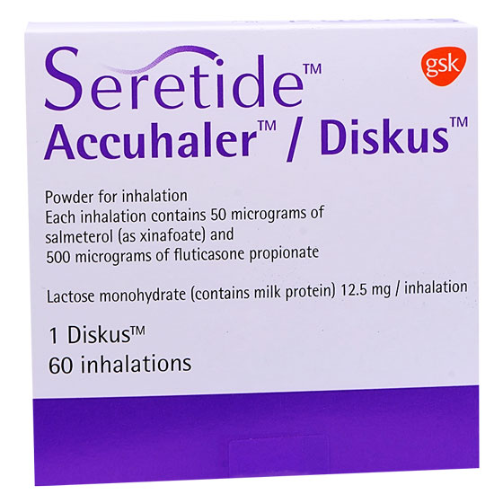 Seretide 50/500mcg 60Dose Diskus