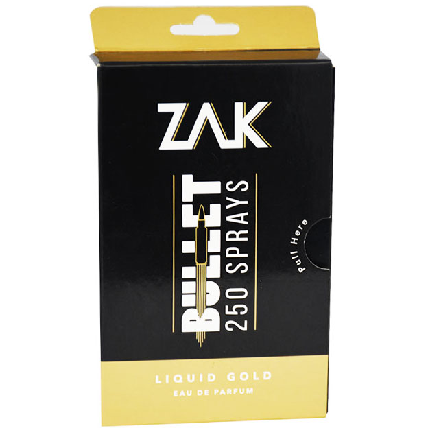 Zak Bullet Liquid Gold Eau De Parfum Spray For Men 25ml