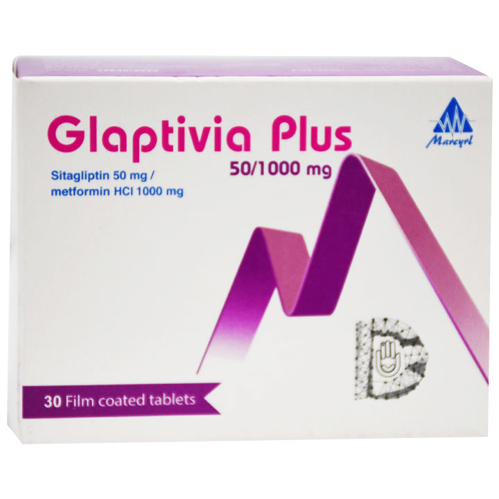 Glaptivia Plus 50/1000mg 30 Film Coated Tablet