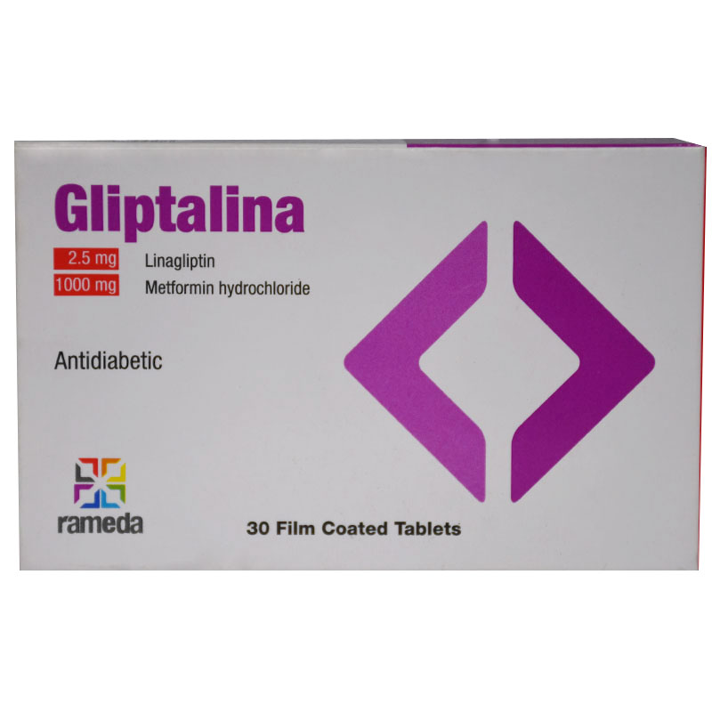 Gliptalina (2.5mg+1000mg) 30 Film Coated Tablets
