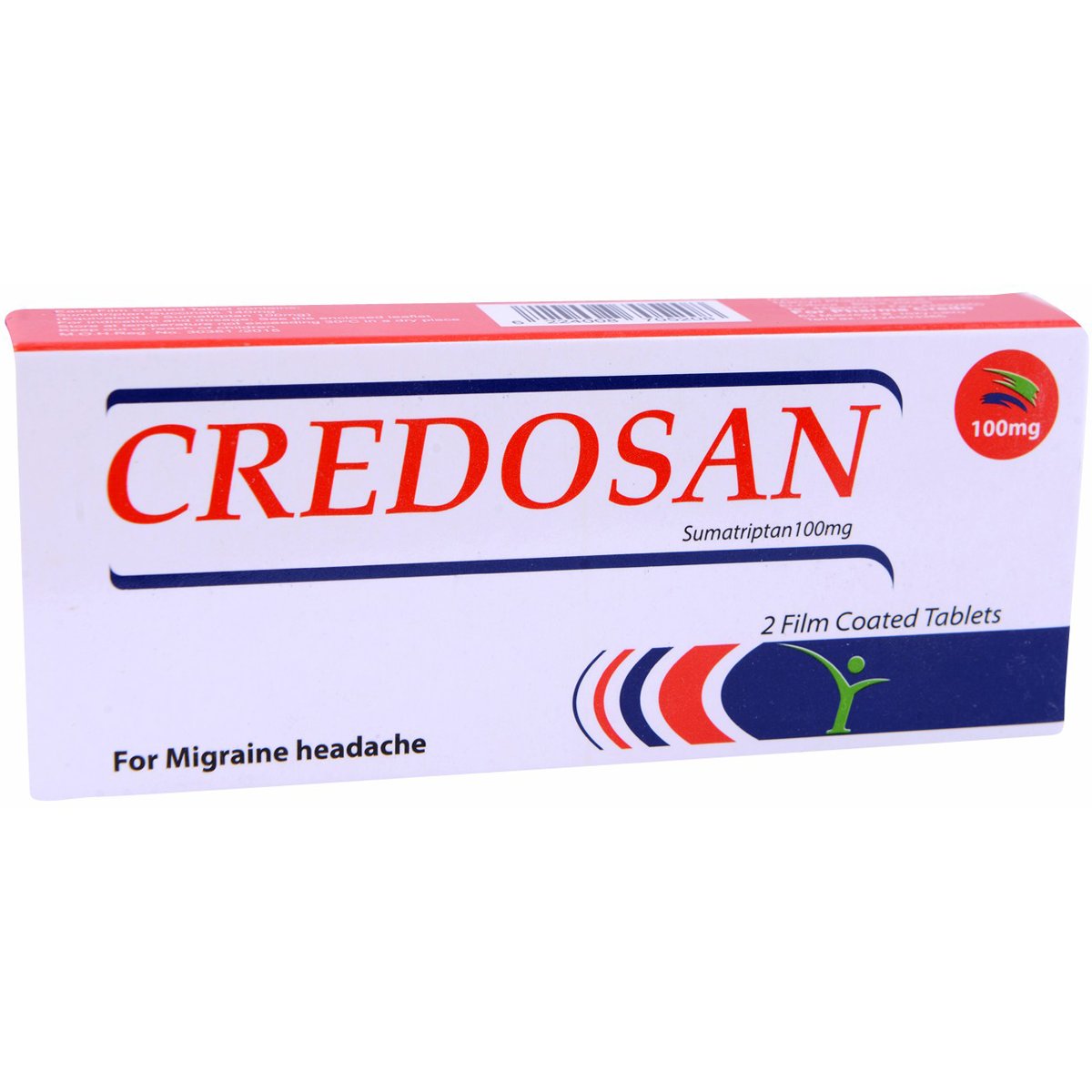 Credosan 100mg 2 Film Coated Tablets
