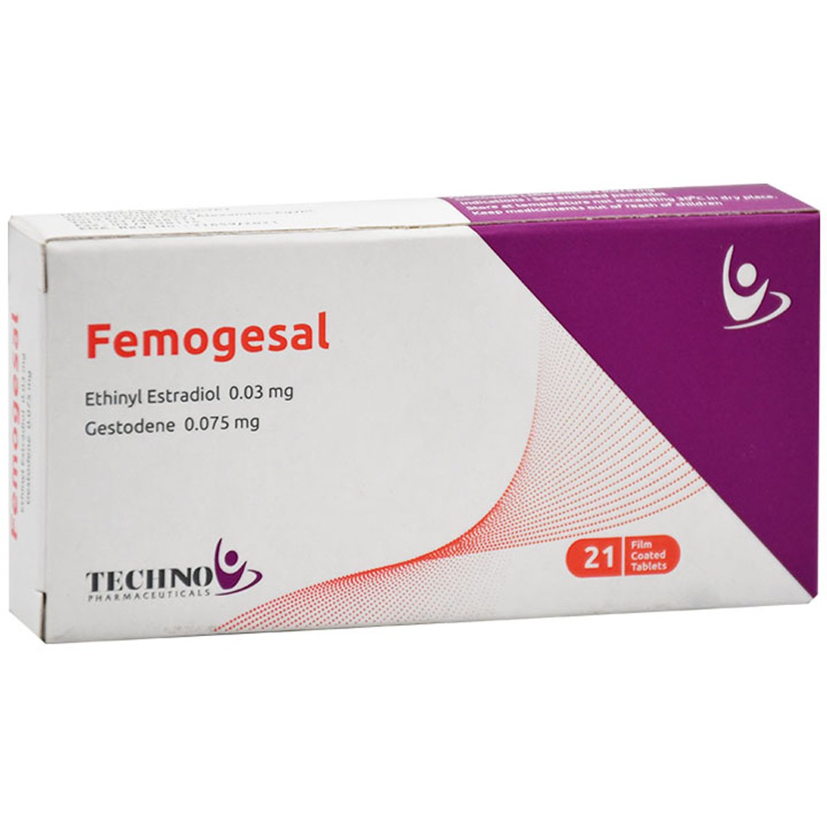 Femogesal (0.03 + 0.075) Mg 21 Film Coated Tablets