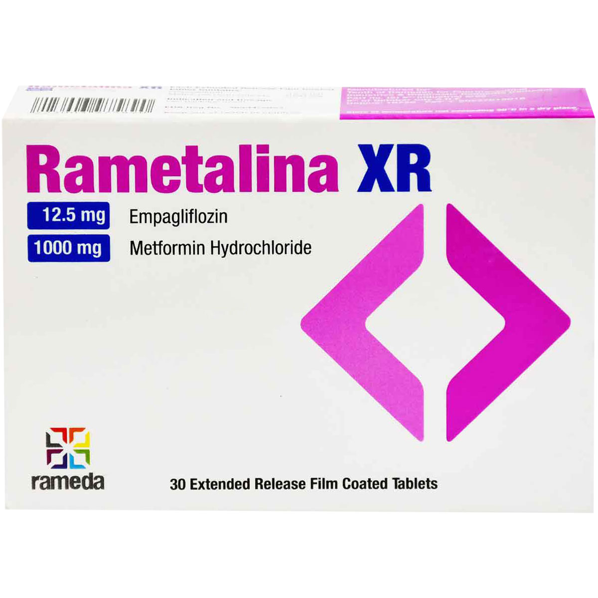 Rametalina XR 12.5/1000mg 30 Tablets