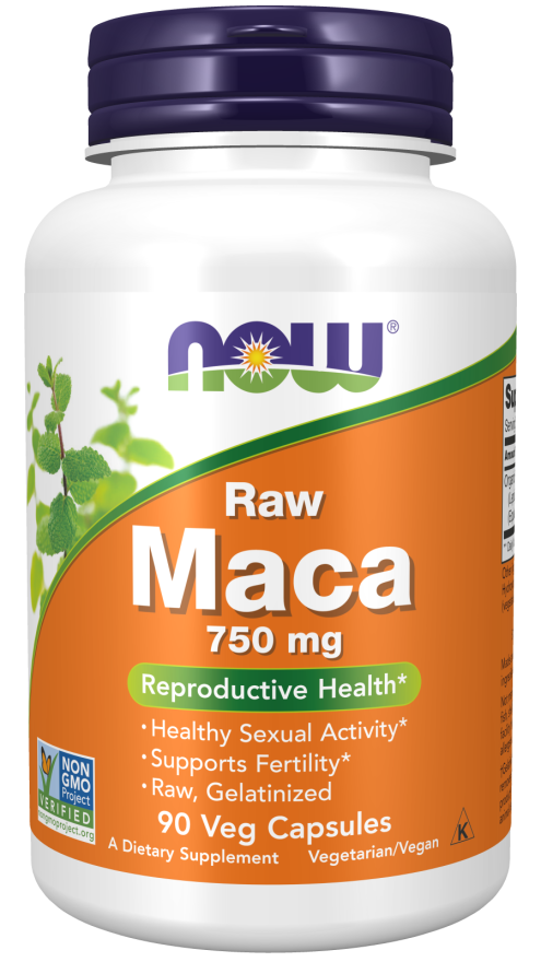 Now Raw Maca 750mg 90 Capsule