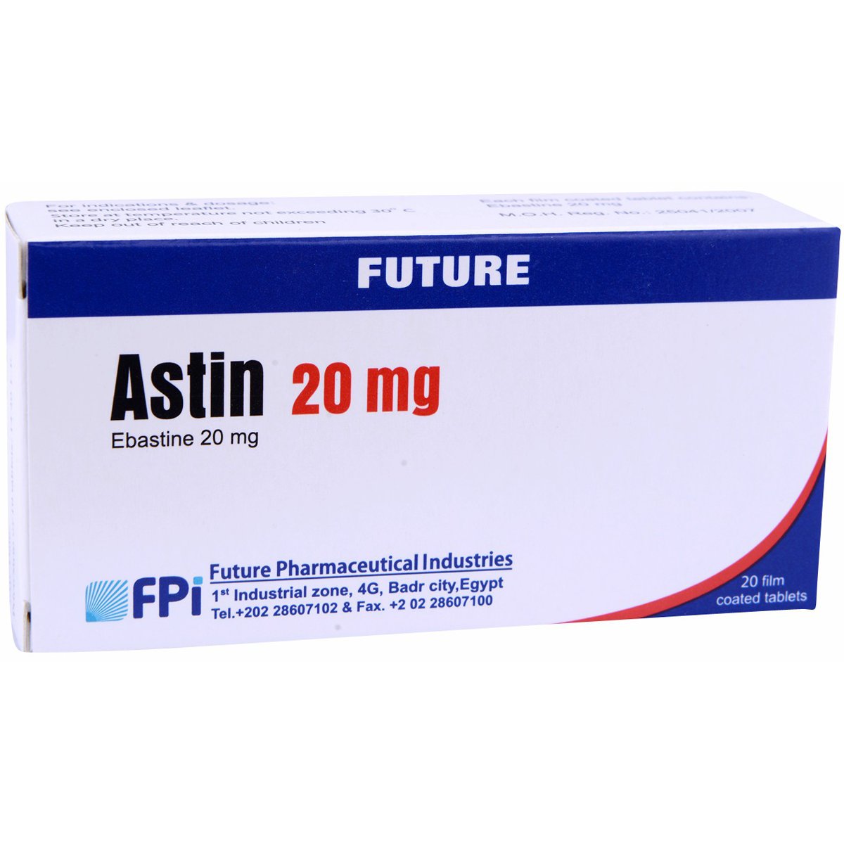 Astin 20mg 20 Film Coated Tablets