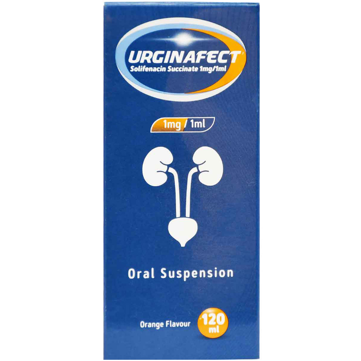 Urginafect 1 mg/ml Orange Flavor Oral Suspension 120 ml