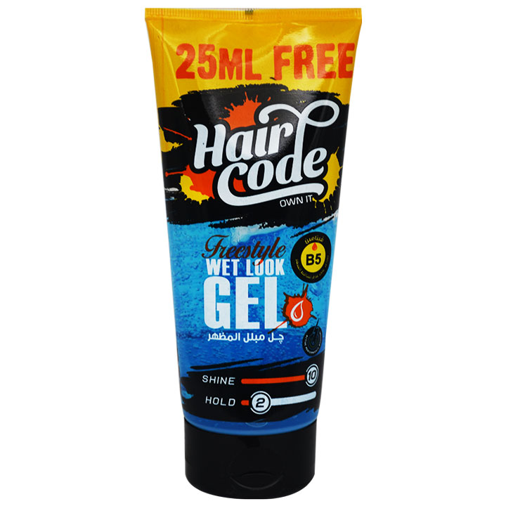 Hair Code Wet Look Blue Gel 160ml+25ml (Offer Pack)
