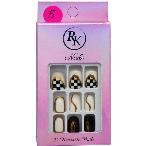 RK Reusable Nails 24 pieces/5