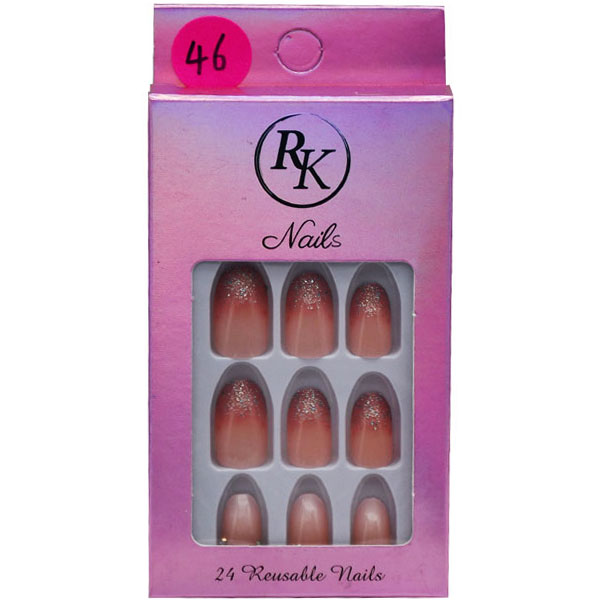 RK Reusable Nails 24 pieces/46