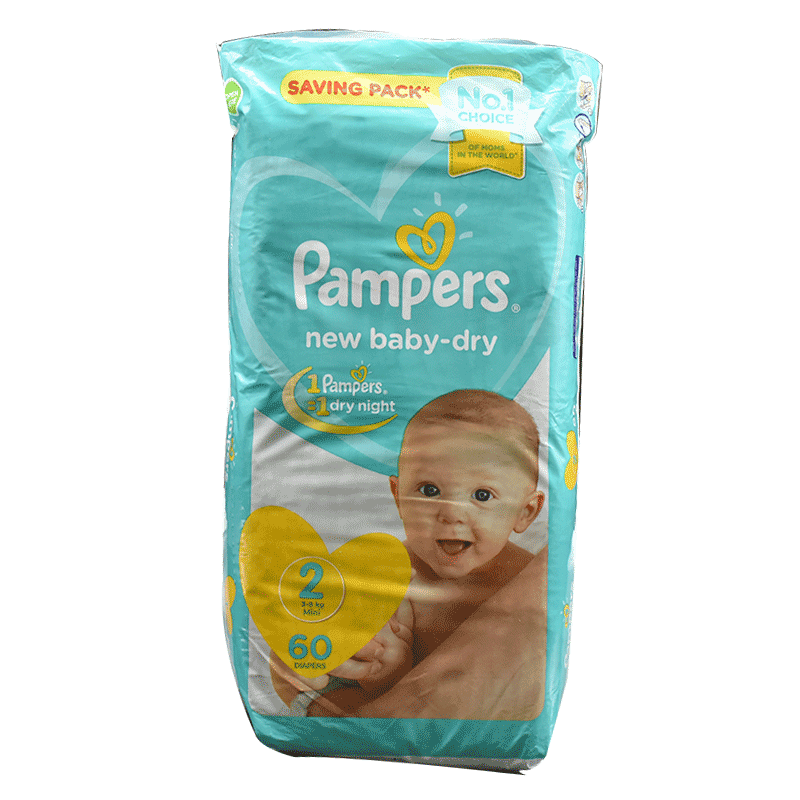 Pampers New Born (2) Mini (3-8kg) 60pcs