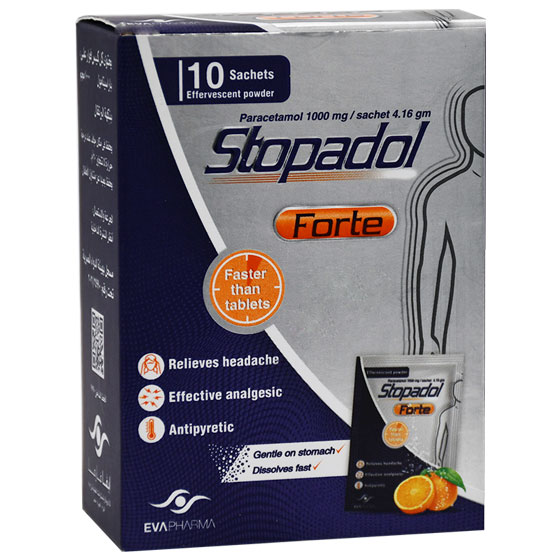 Stopadol Forte 1000mg 10 Sachet