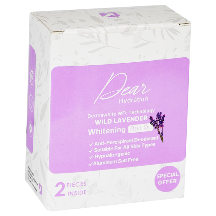 Dear Wild Lavender Whitening Deodorant Roll On 2X60ml (Offer Pack)