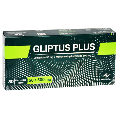 Gliptus Plus 50/500mg 30 Film Coated Tablets