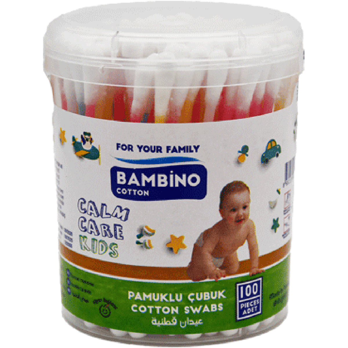 Bambino Ear Cotton Buds Kids 100 Pieces