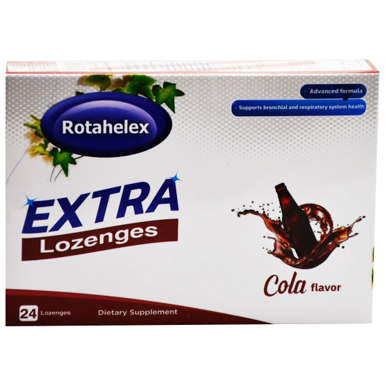 Rotahelex Extra (Cola Flavor) 24 Lozenges Tablets