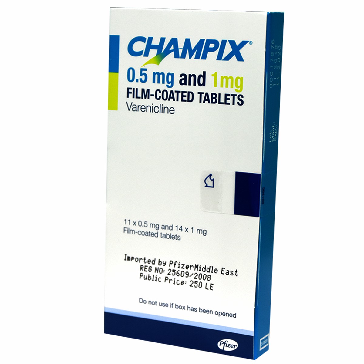 Champix 0.5Mg/11 Film Coated Tablets & 1Mg/14 Film Coated Tablets