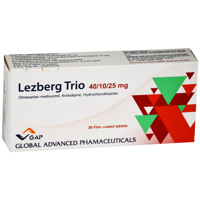 Lezberg Trio 40/10/25mg 30 Film Coated Tablets