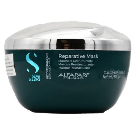 Semi Di Lino Mask With Bambo And Linseed For Reconstruction Damaged Hair 200ml